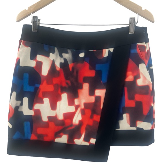 Pedro Lourenco Printed Skirt With Asymmetric Hem - Picture 1 of 15